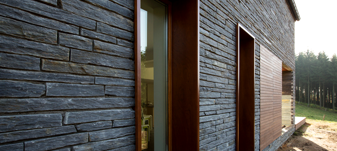 Infercoa Natural Stone Creates A Durable Facade For A Contemporary